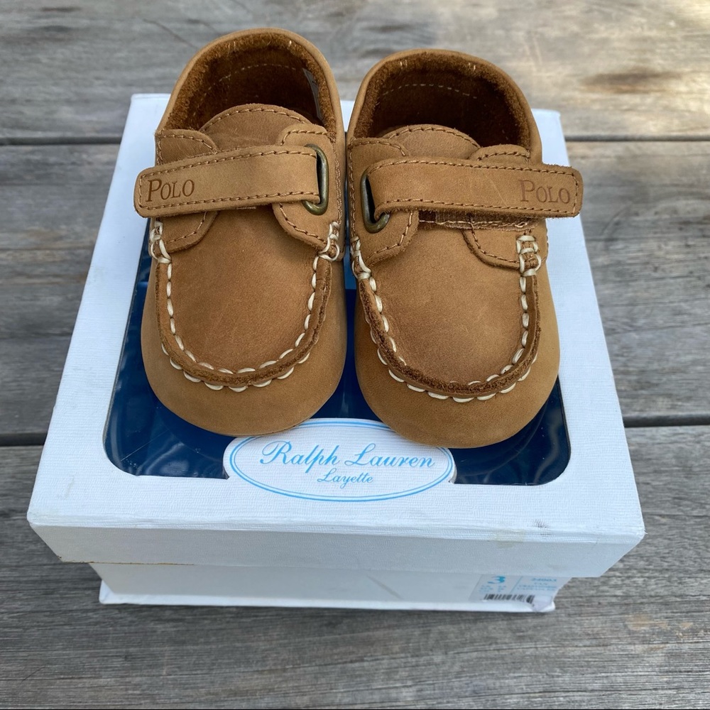 New Ralph Lauren Layette Baby Leather Moccasin